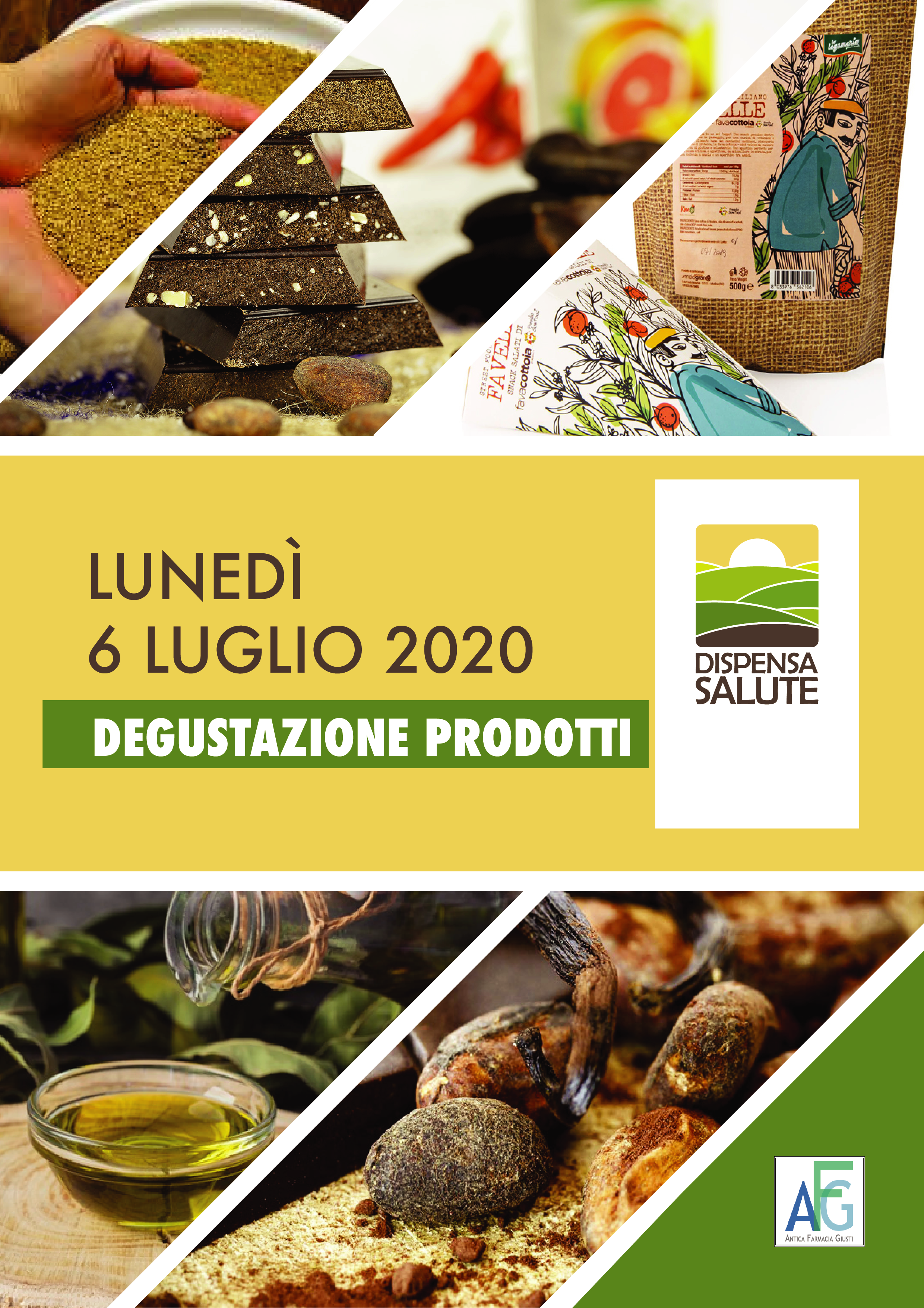 Lunedì 6 luglio degustazione Dispensa Salute