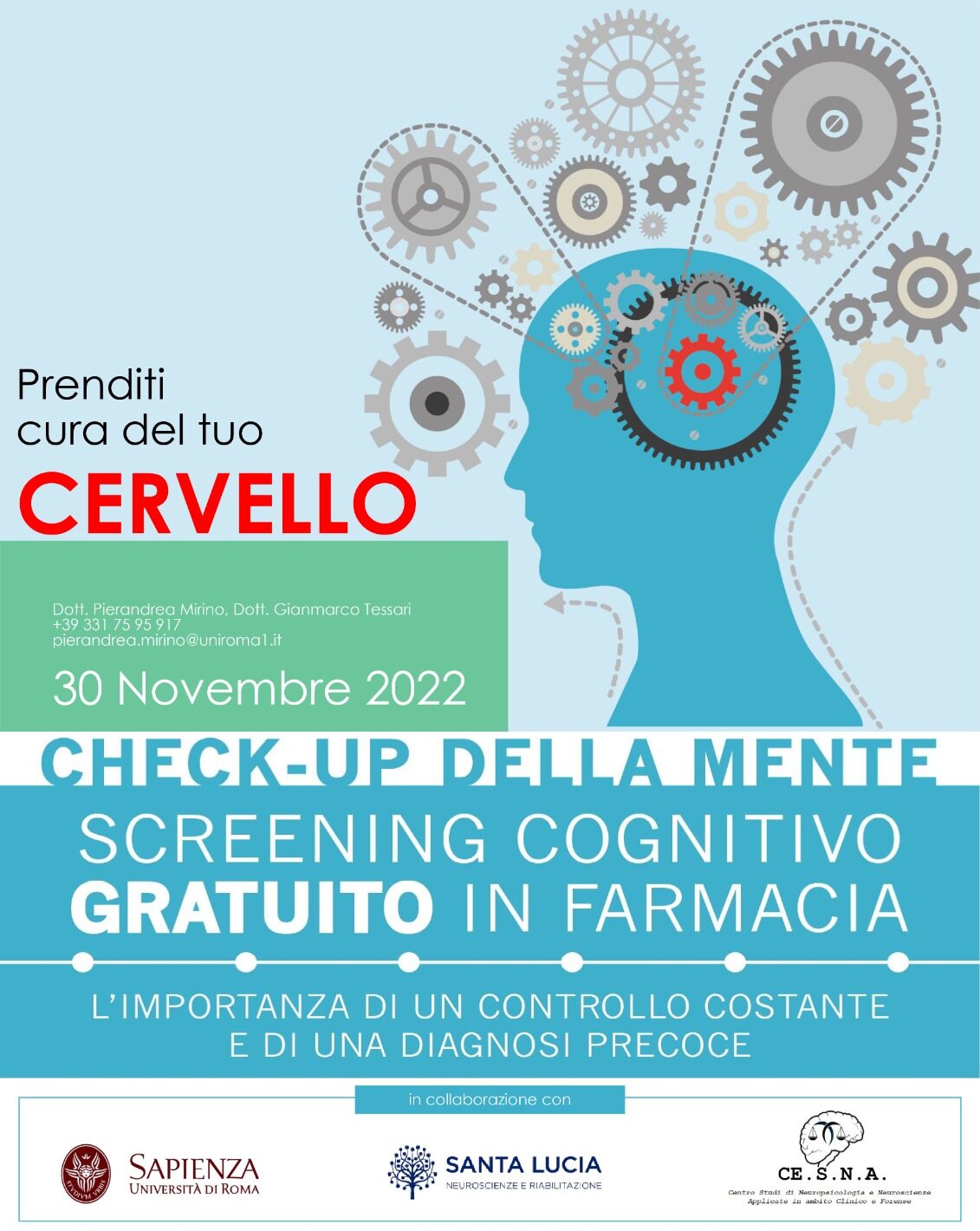 Screening cognitivo 30 Novembre